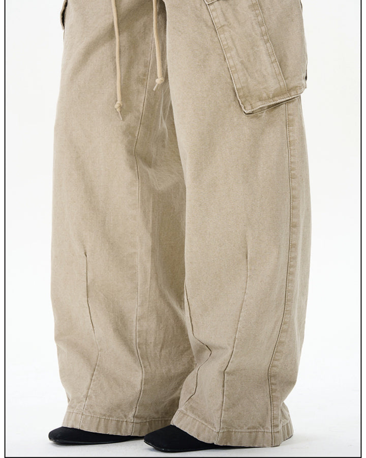 Loose Wide-Leg Cargo Pants