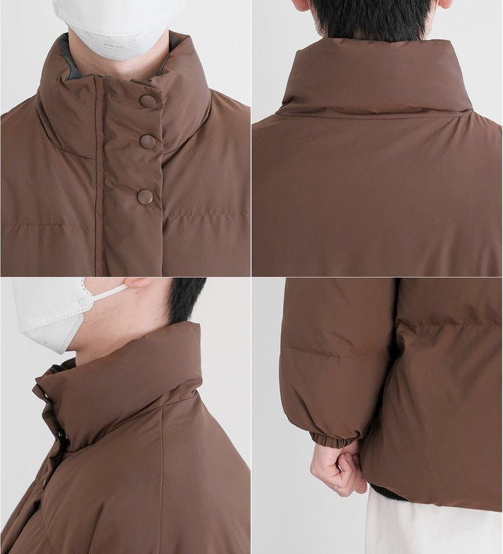 Stand Collar Insulated Cotton Jacket