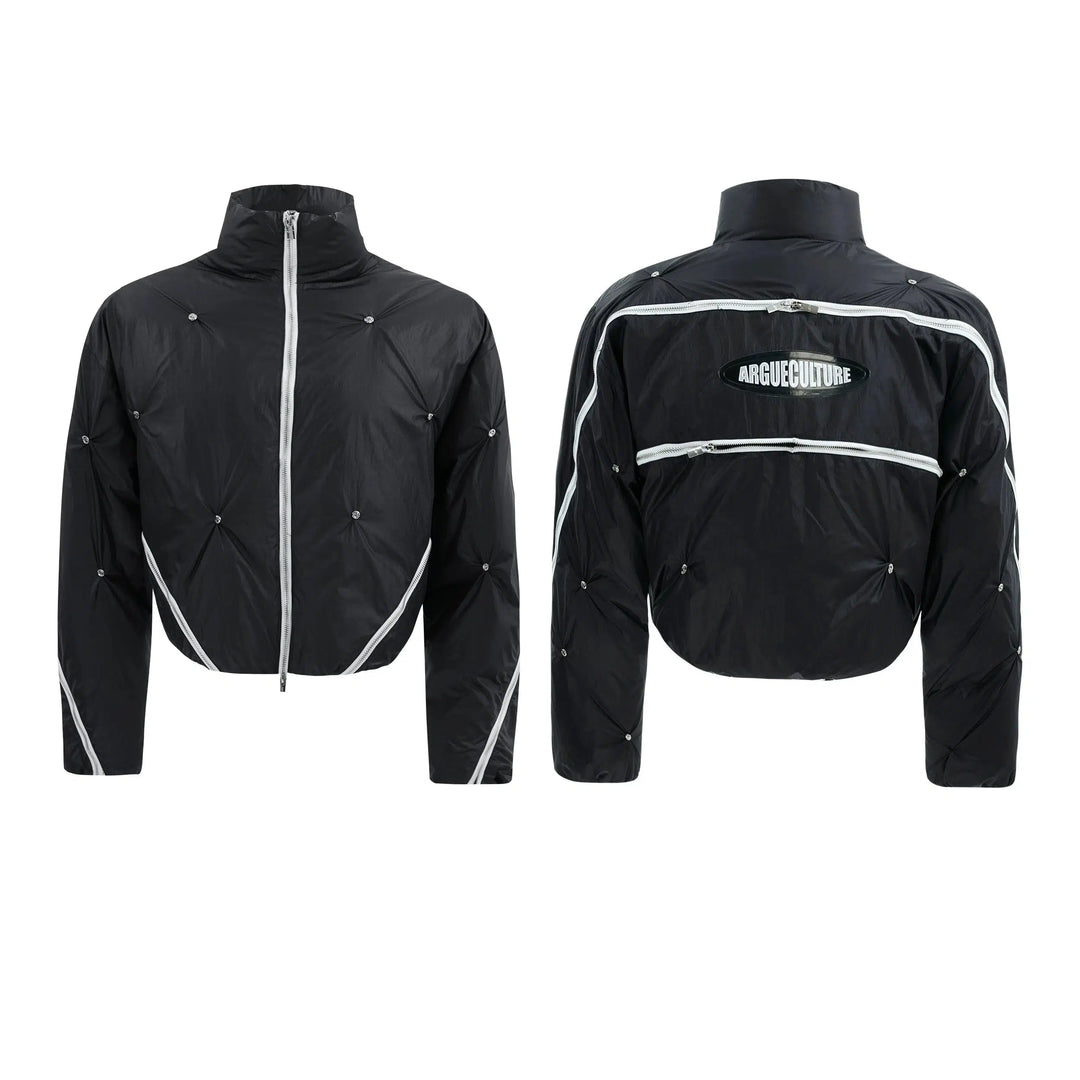 Deconstructed Zipper Padded Jacket