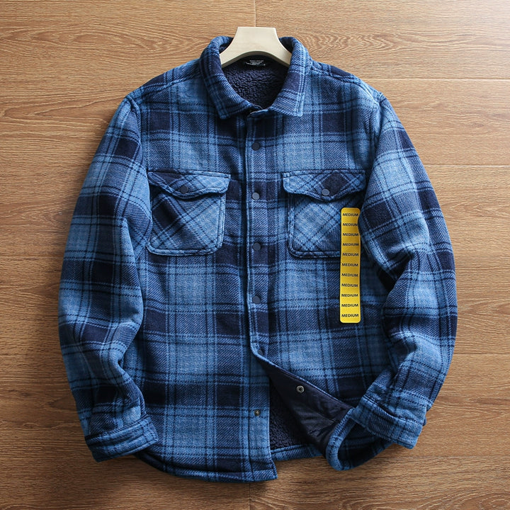 Loose-fit Plaid Jacket