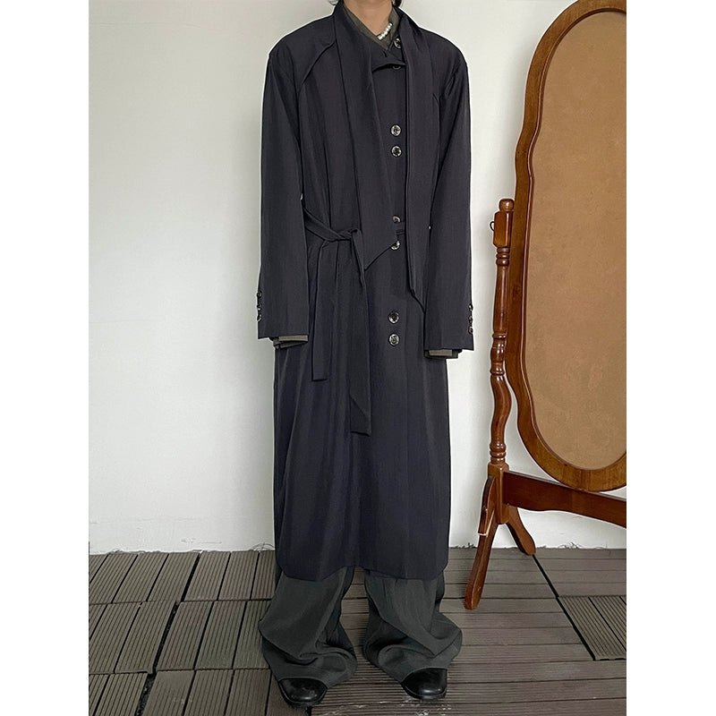 Stand-up Collar Mid-length Coat