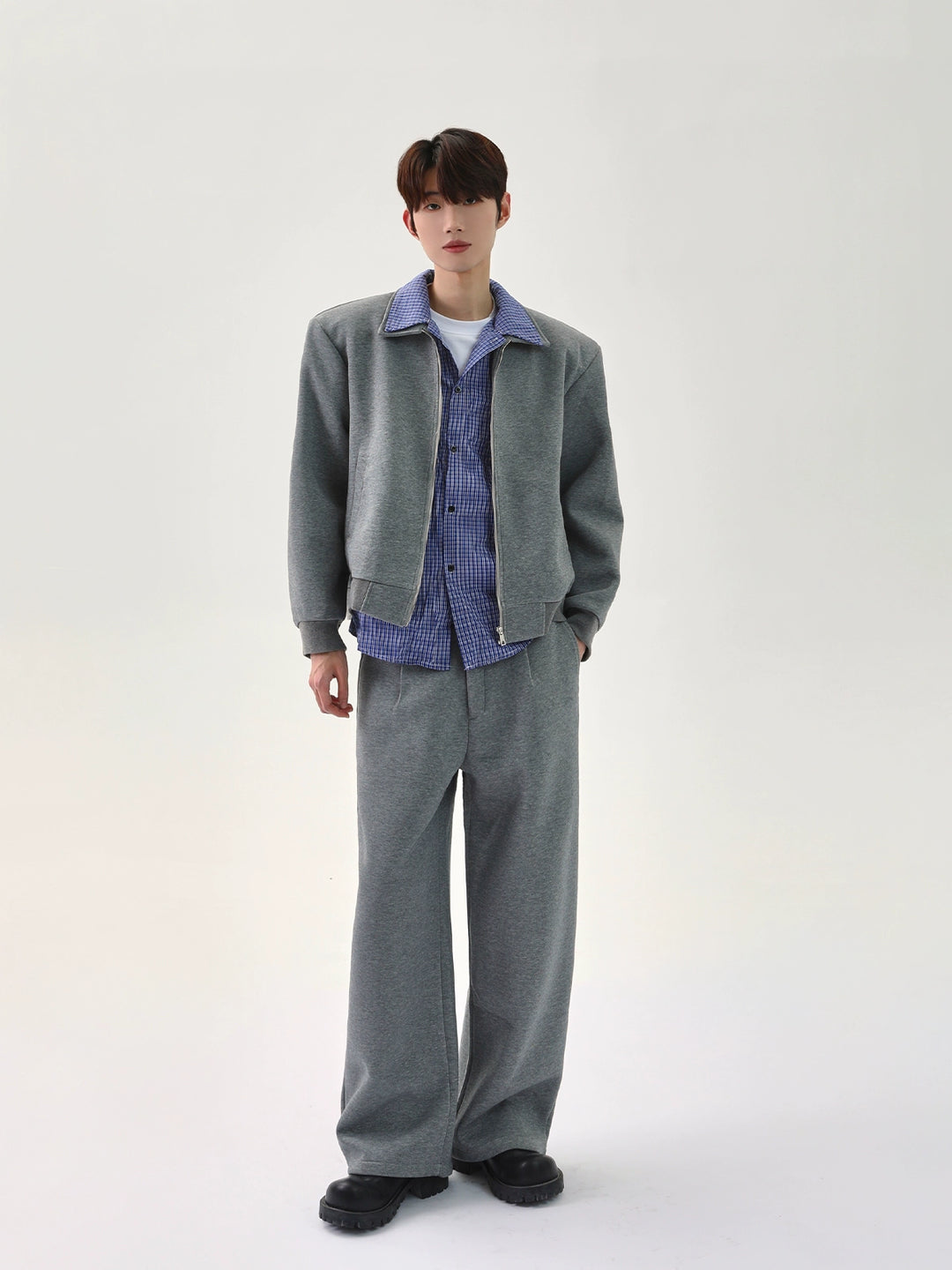 Casual Double-Layer Jacket Pants Set