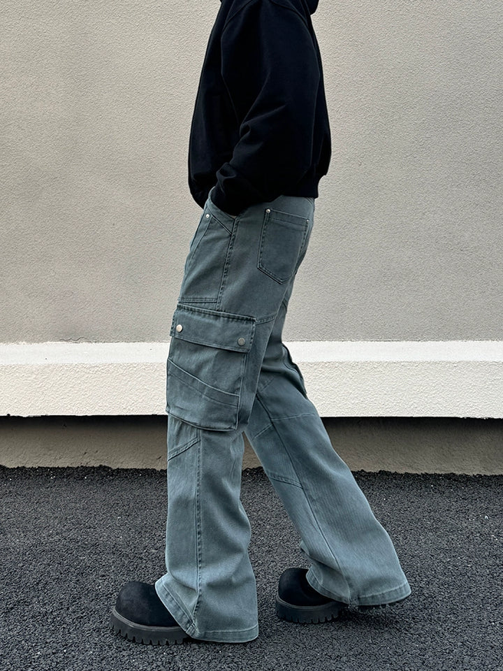 Blue Straight-leg Jeans