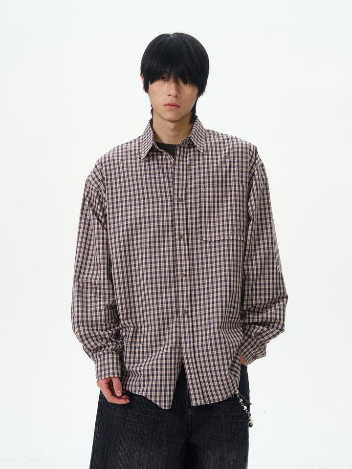 Plaid Long-Sleeve Shirt