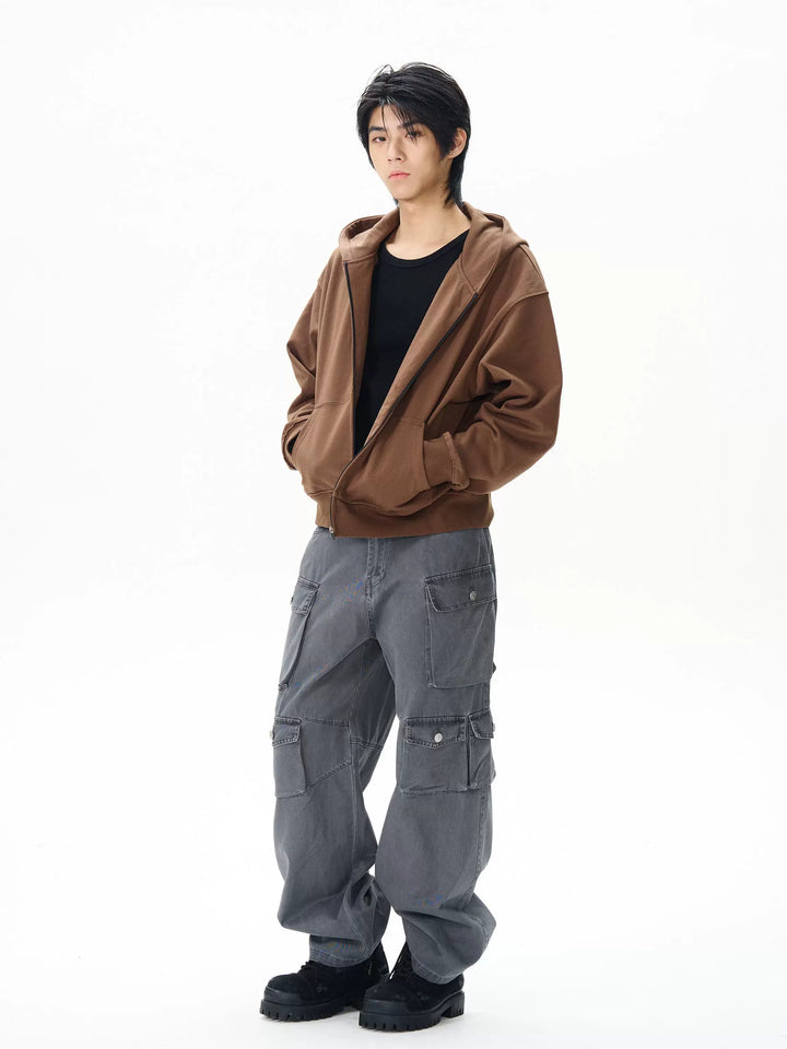 Multi-pocket Straight Cargo Pants