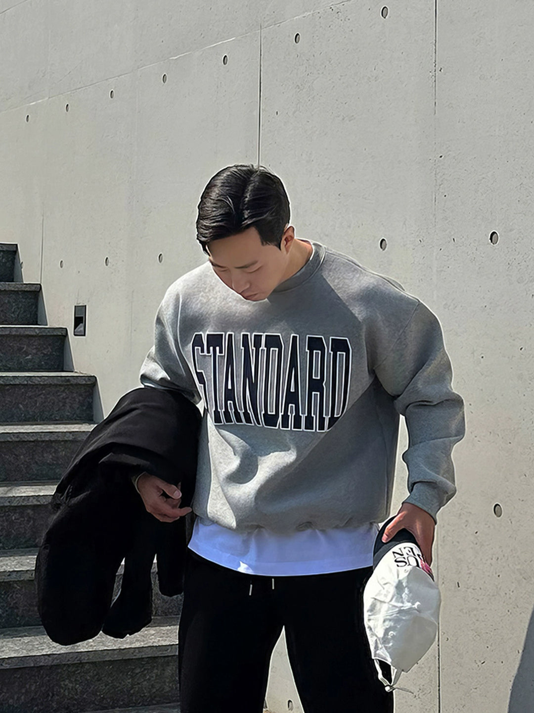 Crew Neck Printed Sweatshirt