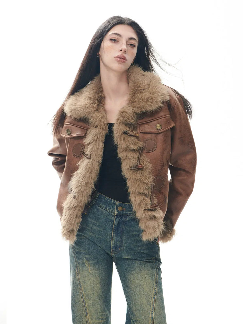 Faux Fur Trim Jacket