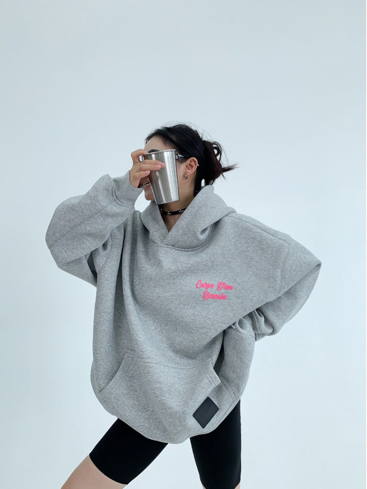 Minimalist Foaming Print Hoodie