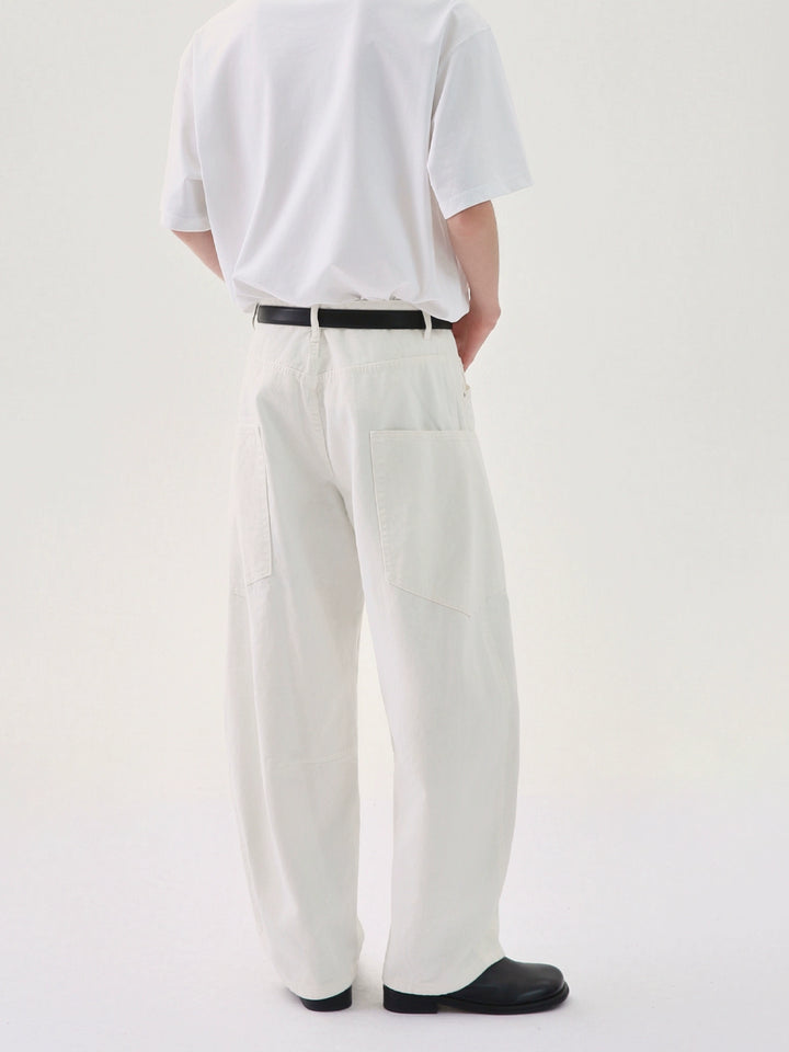 White Loose Fit Pants