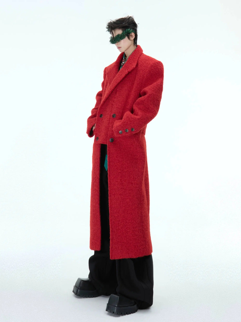 Urban Deconstructed Wool Coat-The Korean Fashion