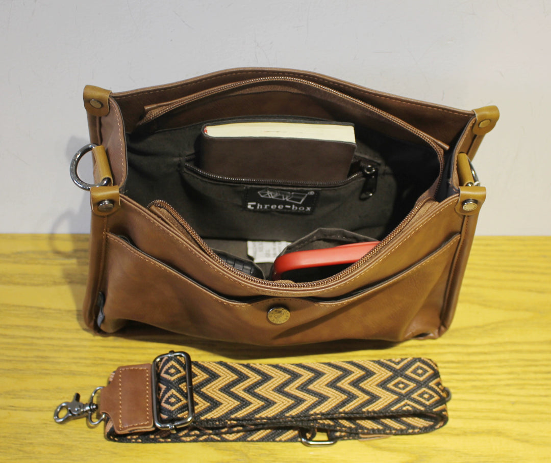 Stylish Multi-Pocket Shoulder Messenger Bag