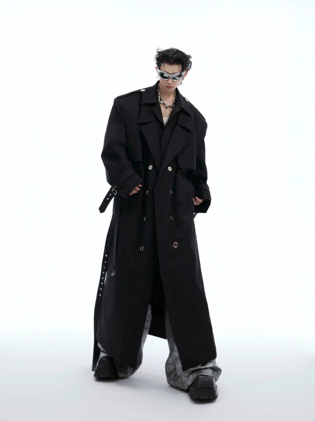 Deconstructed Two-piece Windbreaker Coat