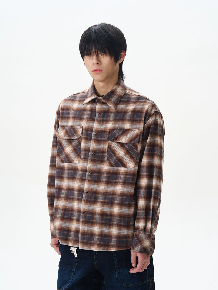 Plaid Long-Sleeve Shirt