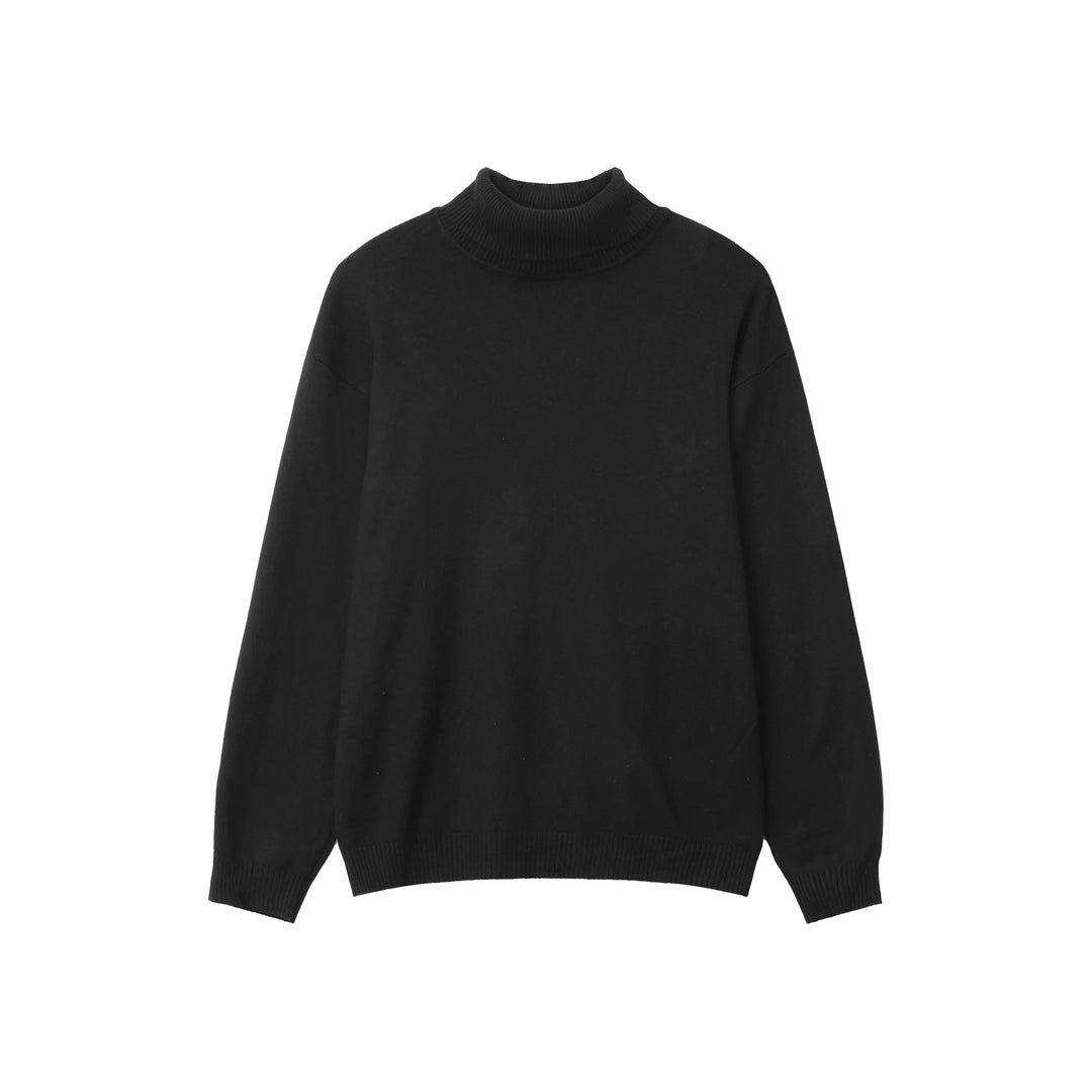 High Collar Knit Pullover Sweater