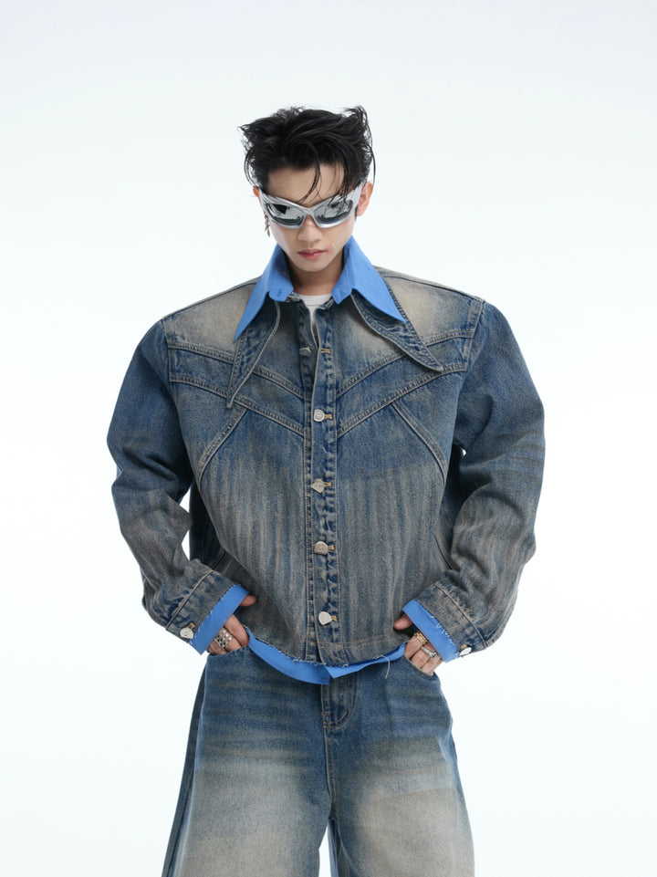 Deconstructed Denim Jacket and Pants