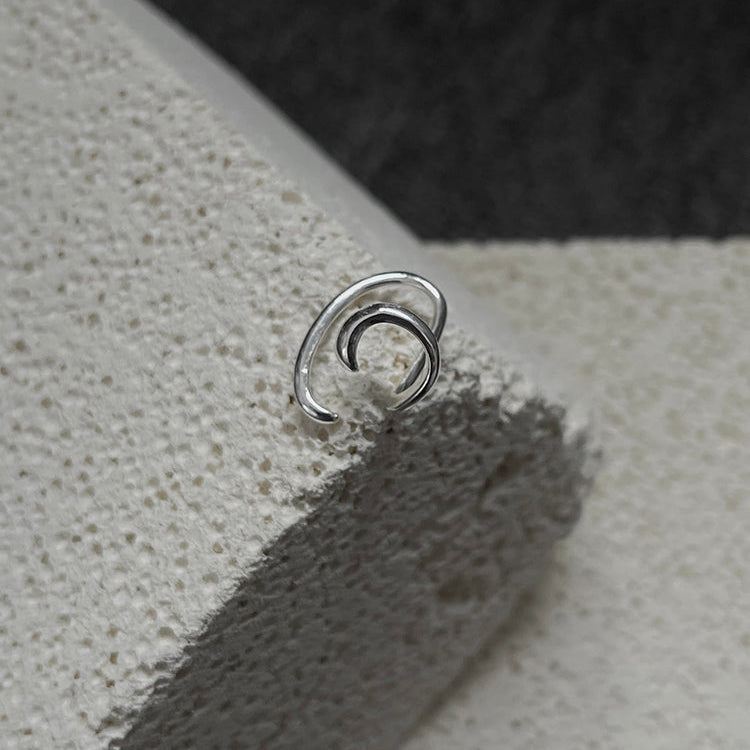 Minimalist Silver Non-Pierced Ear Clip