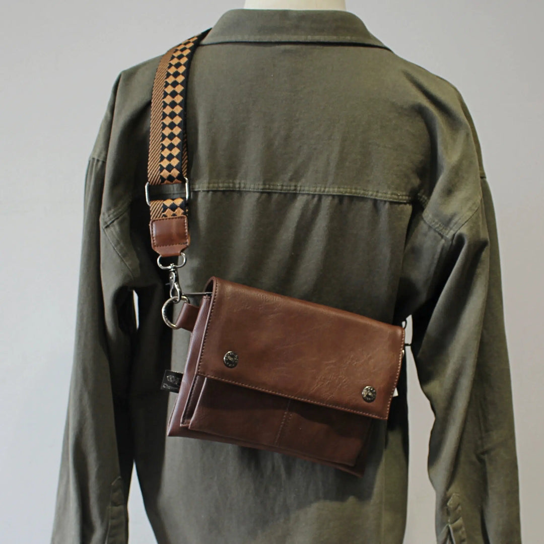 Soft Leather Crossbody Messenger Bag