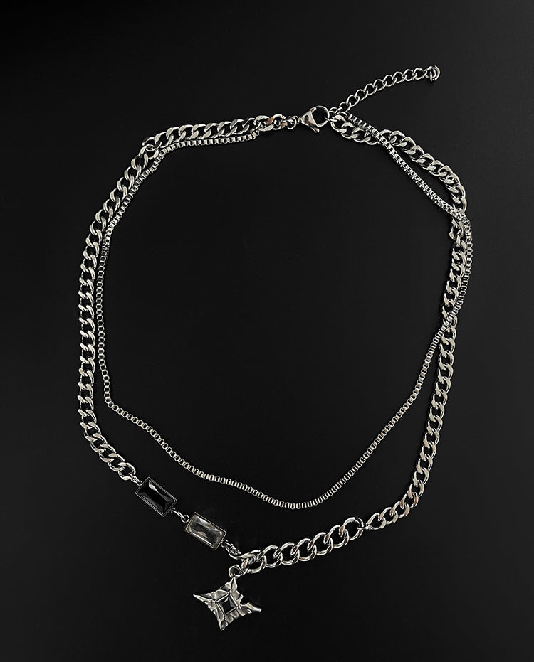 Double-Layer Hip-Hop Clavicle Necklace