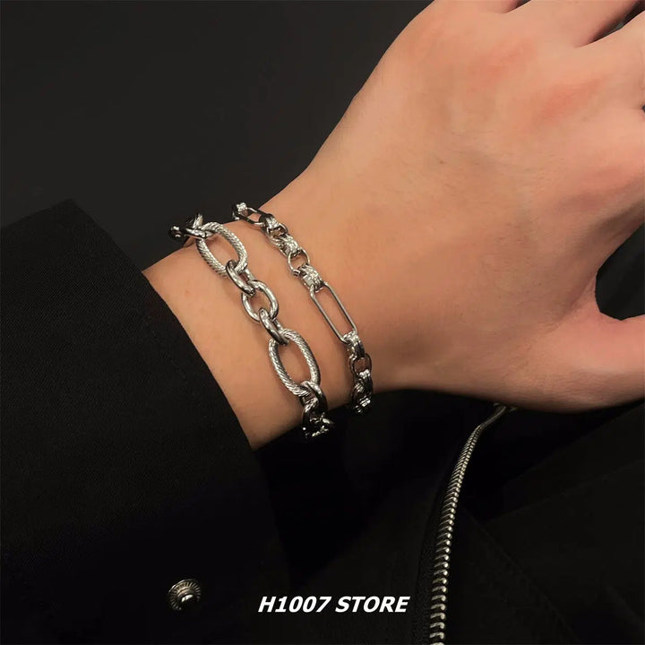 Water-Resistant Titanium Steel Chain Bracelet