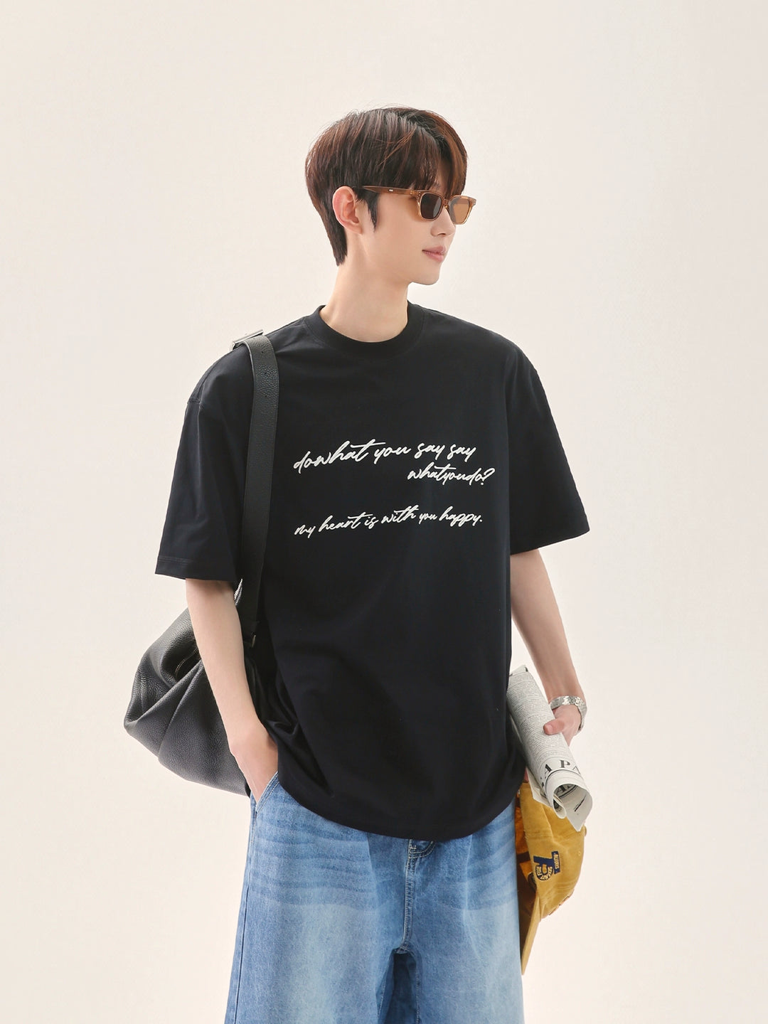 Letter Print Casual T-shirt