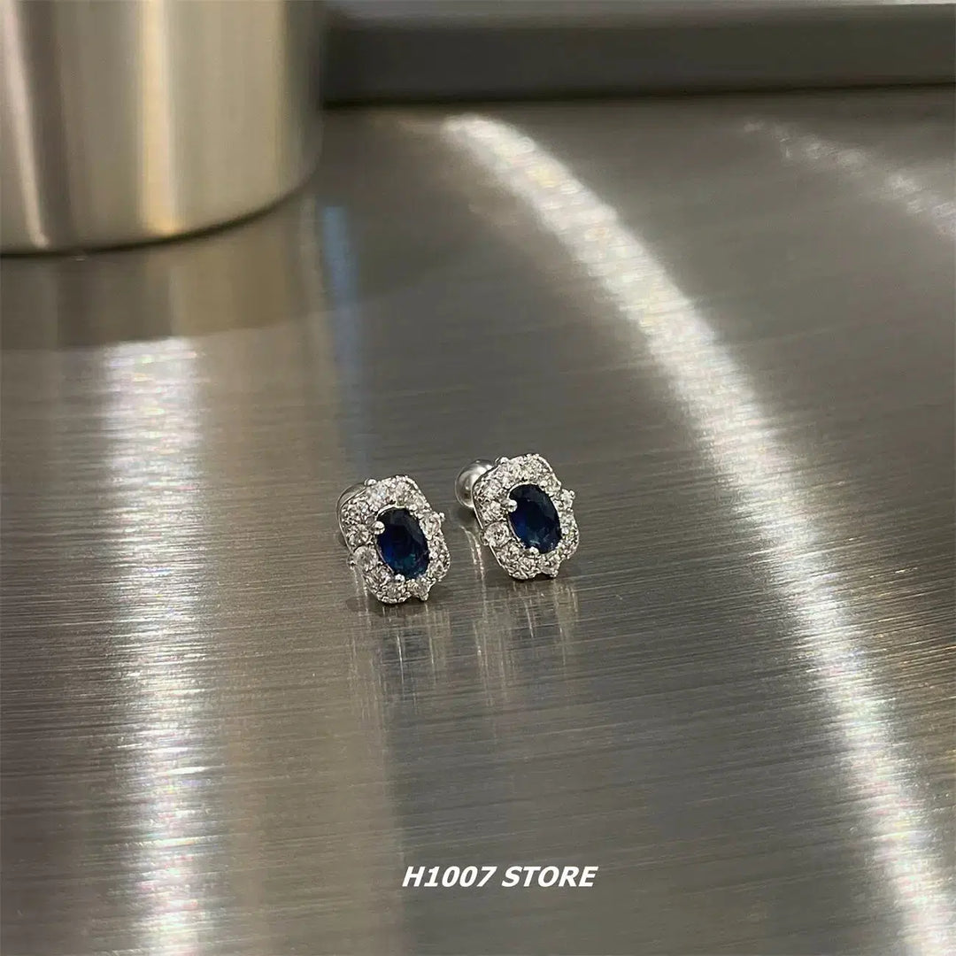 Sapphire Stud Earrings