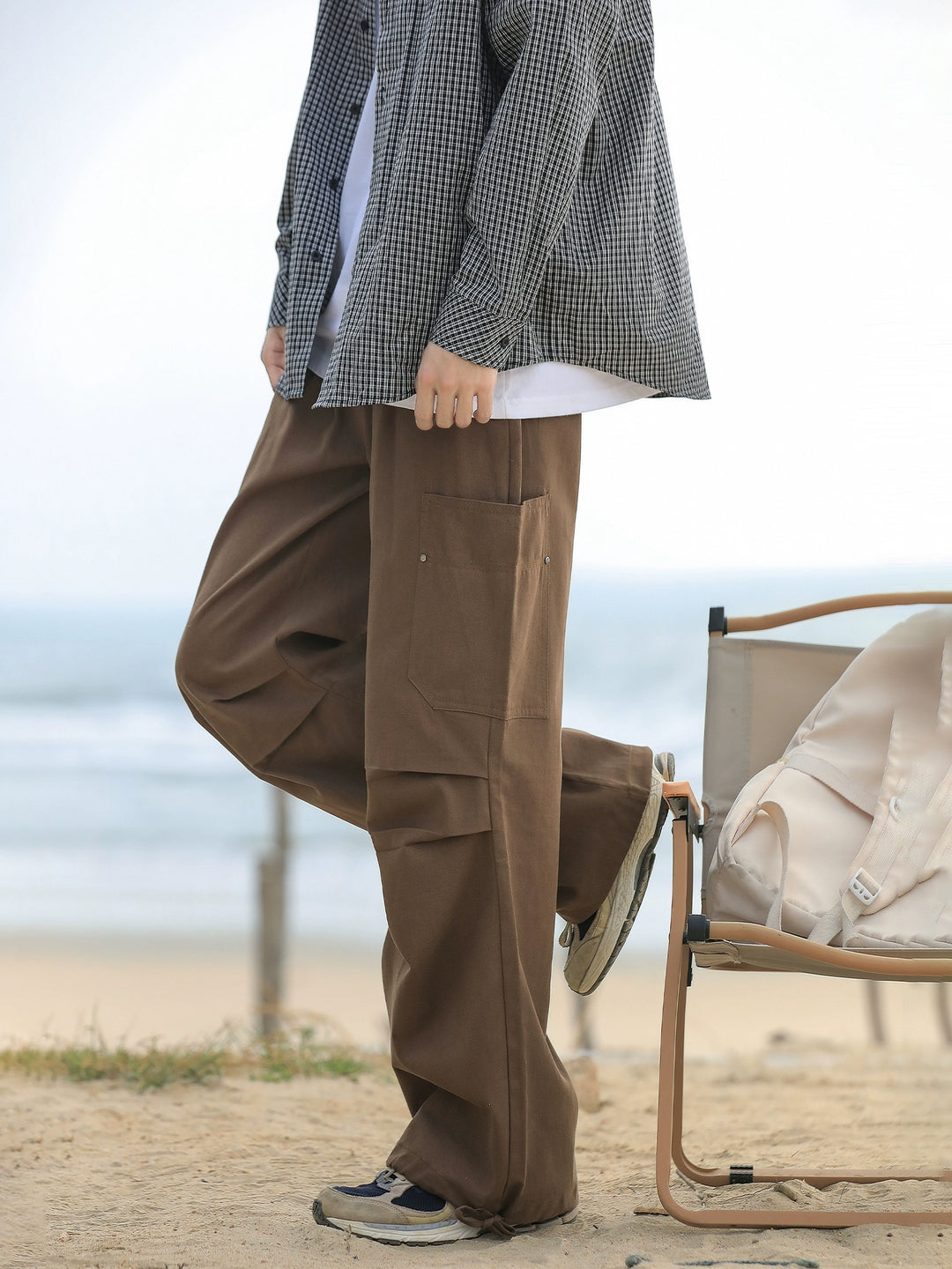 Relaxed Fit Straight Trousers