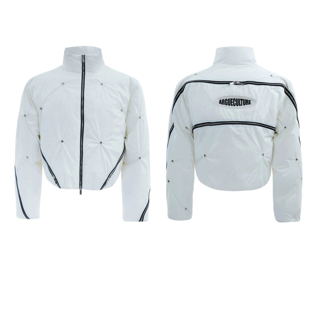 Deconstructed Zipper Padded Jacket