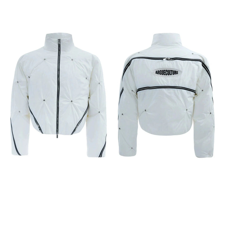 Deconstructed Zipper Padded Jacket