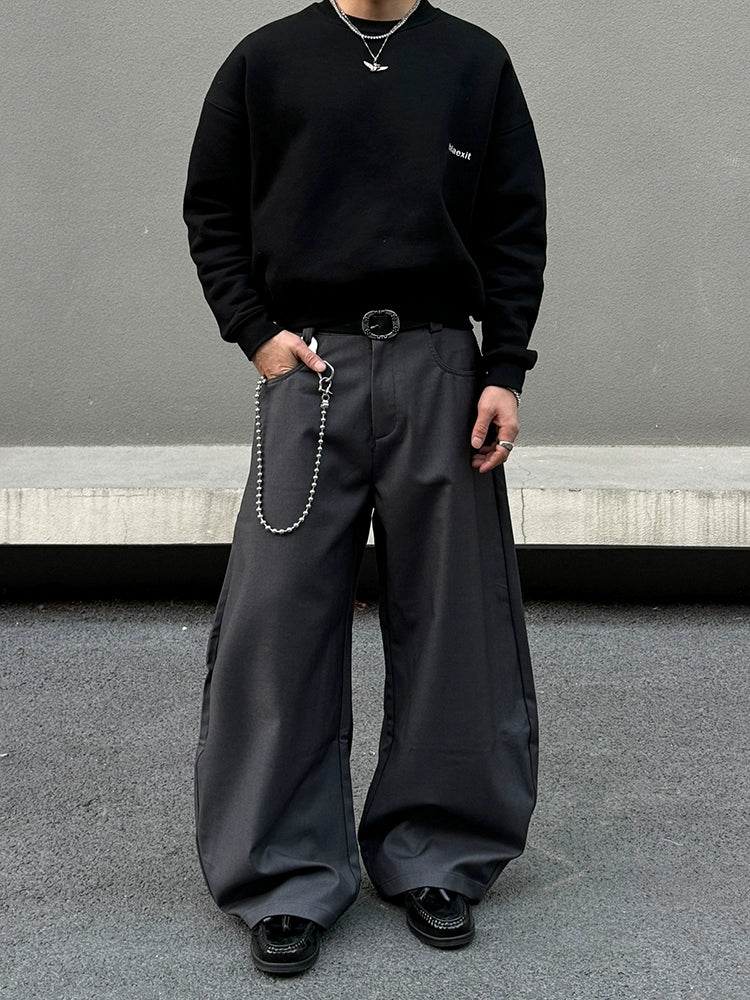 Wide-Leg Casual Pants