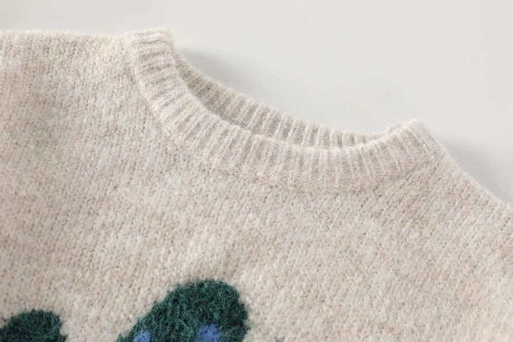 Cactus Print Knitted Sweater