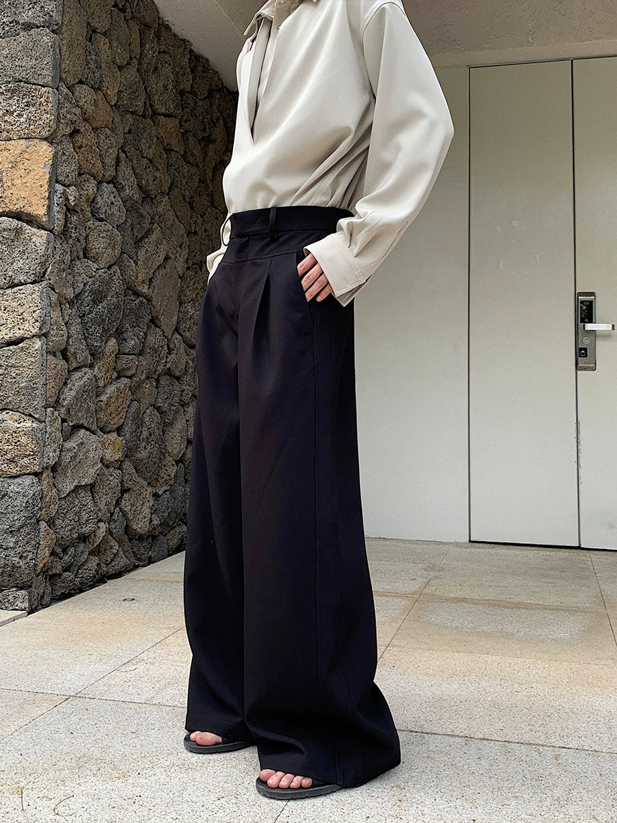 Wide-Leg Casual Pants