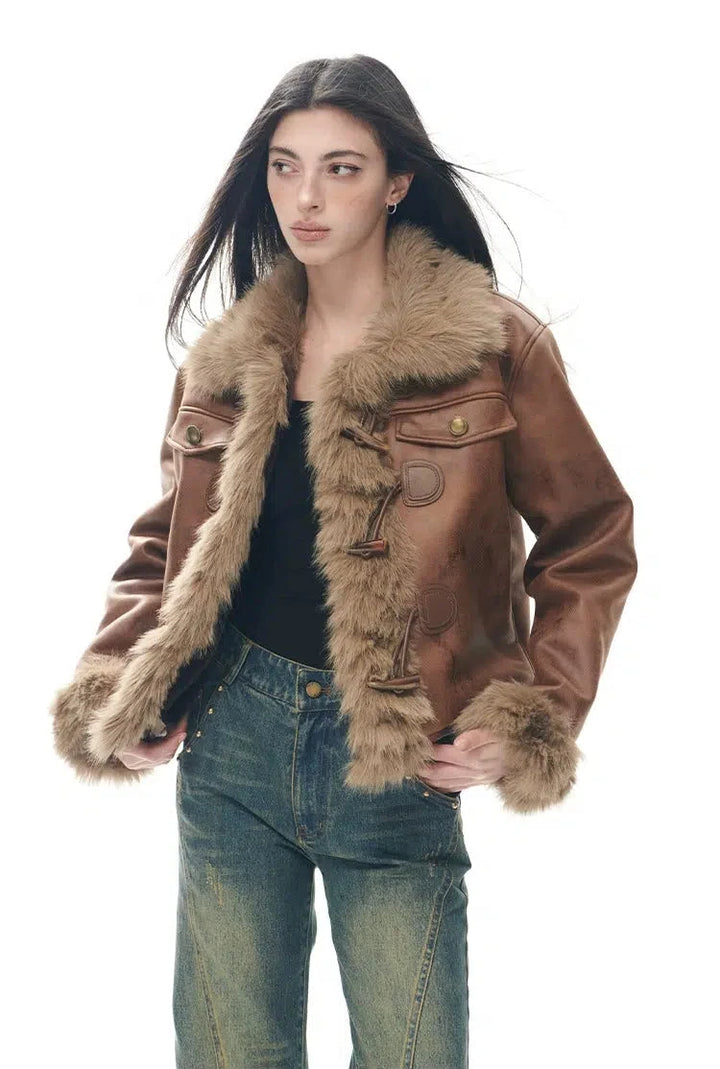 Faux Fur Trim Jacket