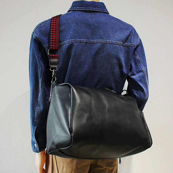 Leather Messenger Travel Bag