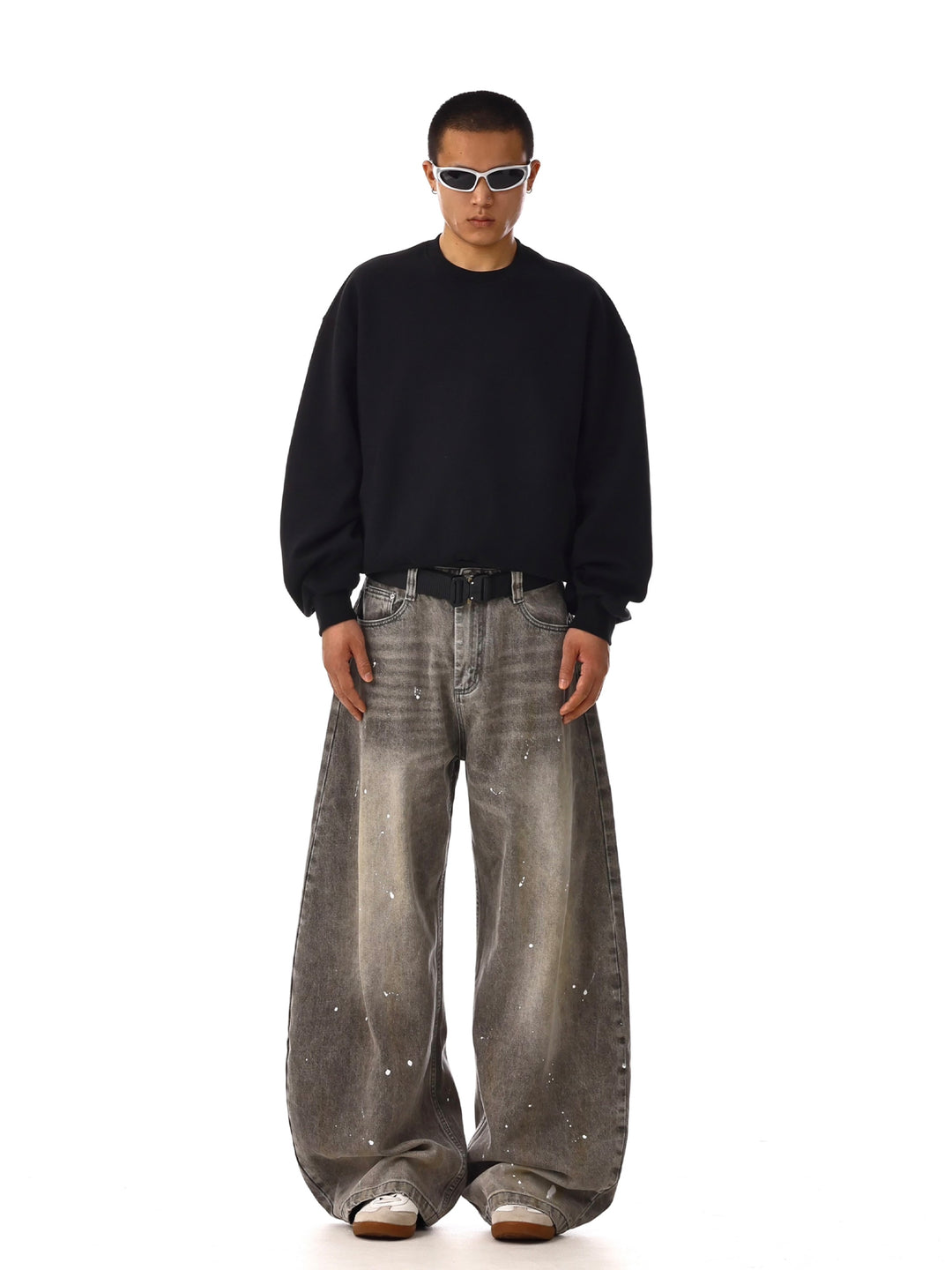 Ink-Splashed Casual Pants