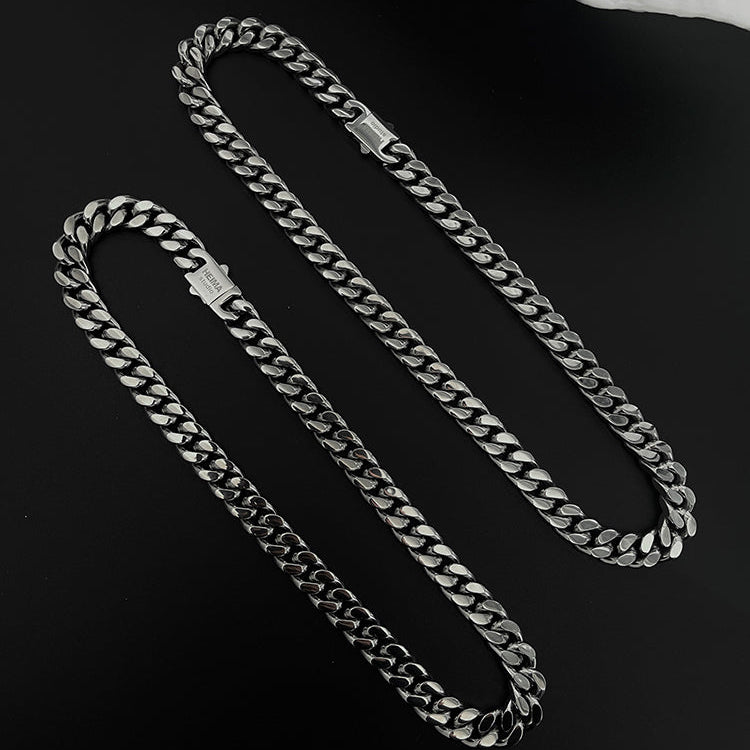 Titanium Steel Cuban Necklace Chain