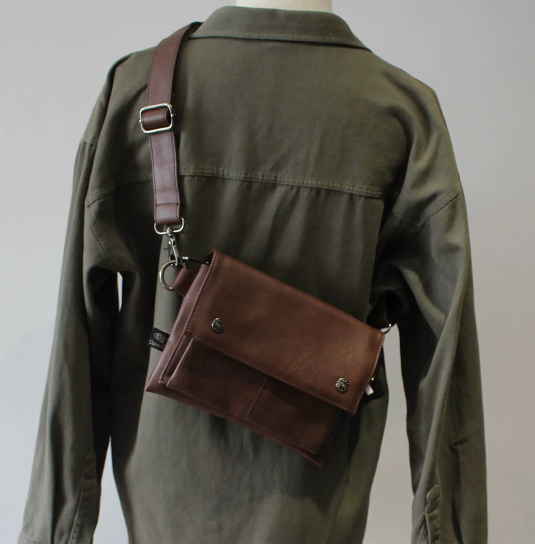 Soft Leather Crossbody Messenger Bag