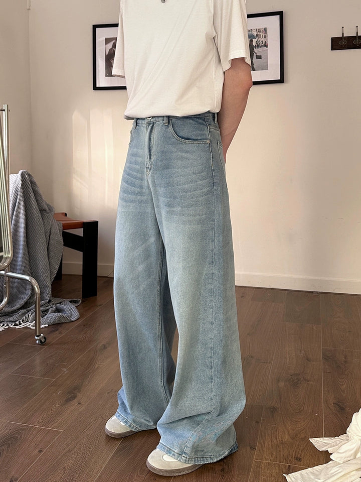 Loose Straight Wide-Leg Jeans