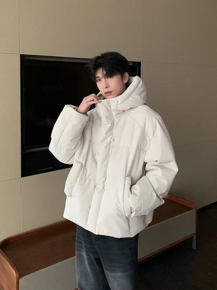 Hooded Cotton Insulated Winter Jacket-The Korean Fashion