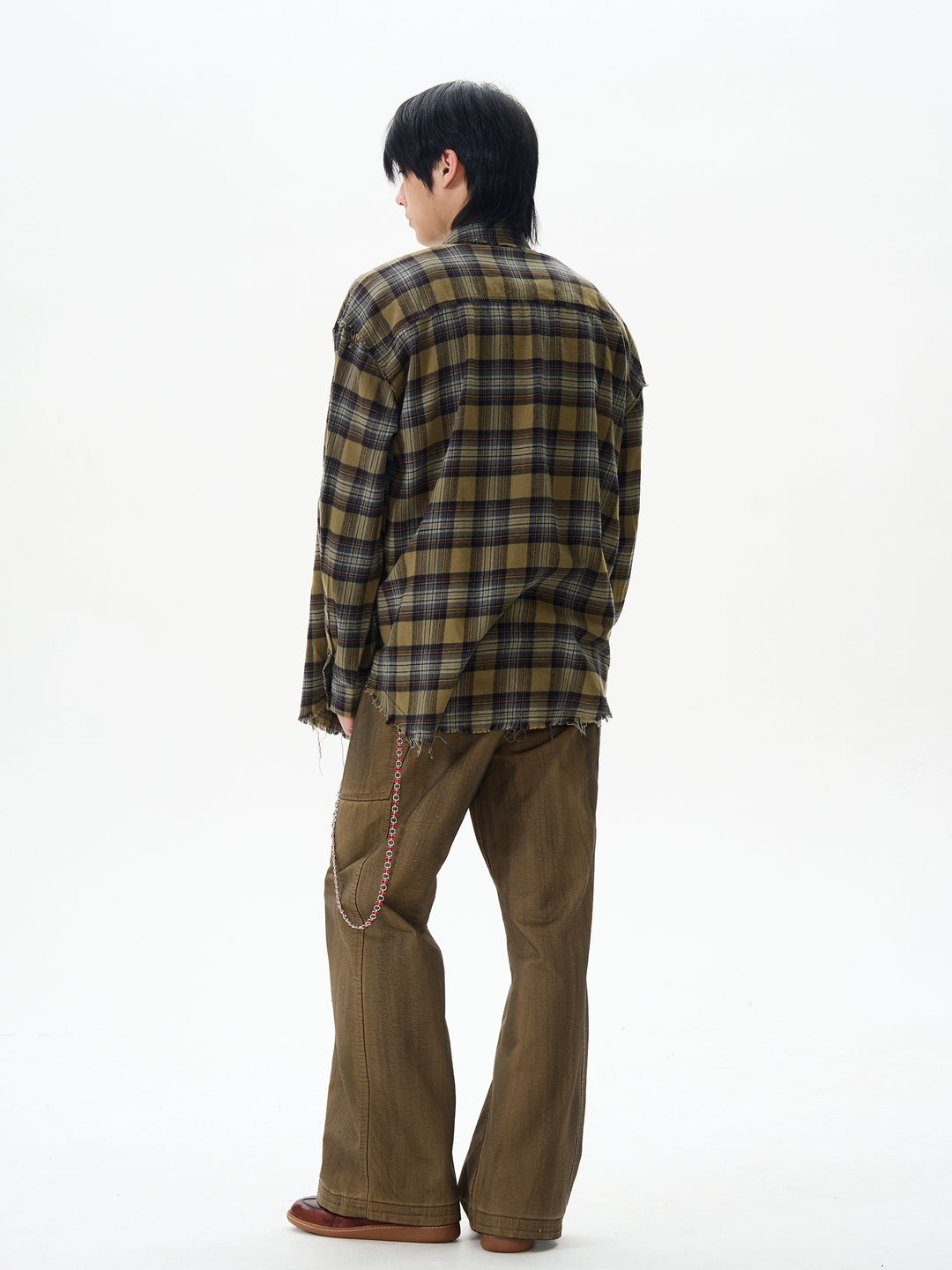 Plaid Long-Sleeved Shirt