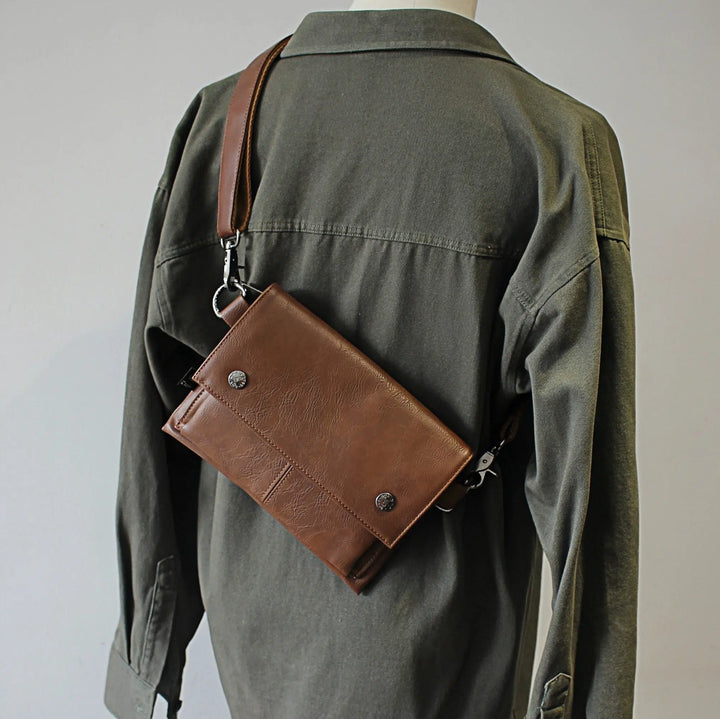 Soft Leather Crossbody Messenger Bag