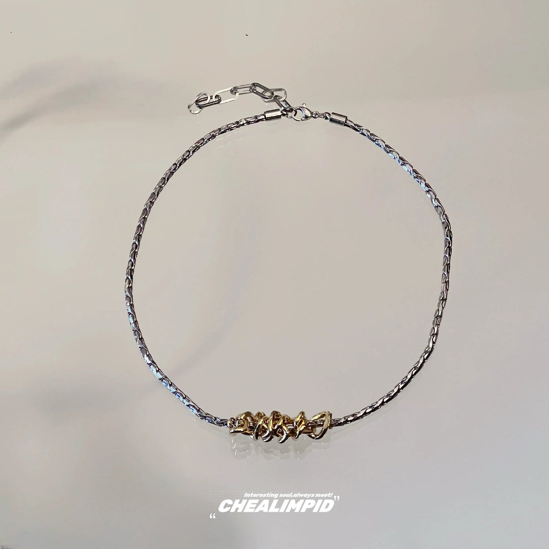 Titanium Steel Snake Chain Necklace-The Korean Fashion