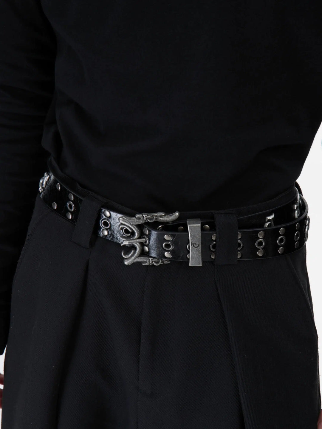 Heavy Metal Rivet Punk Belt for Pants