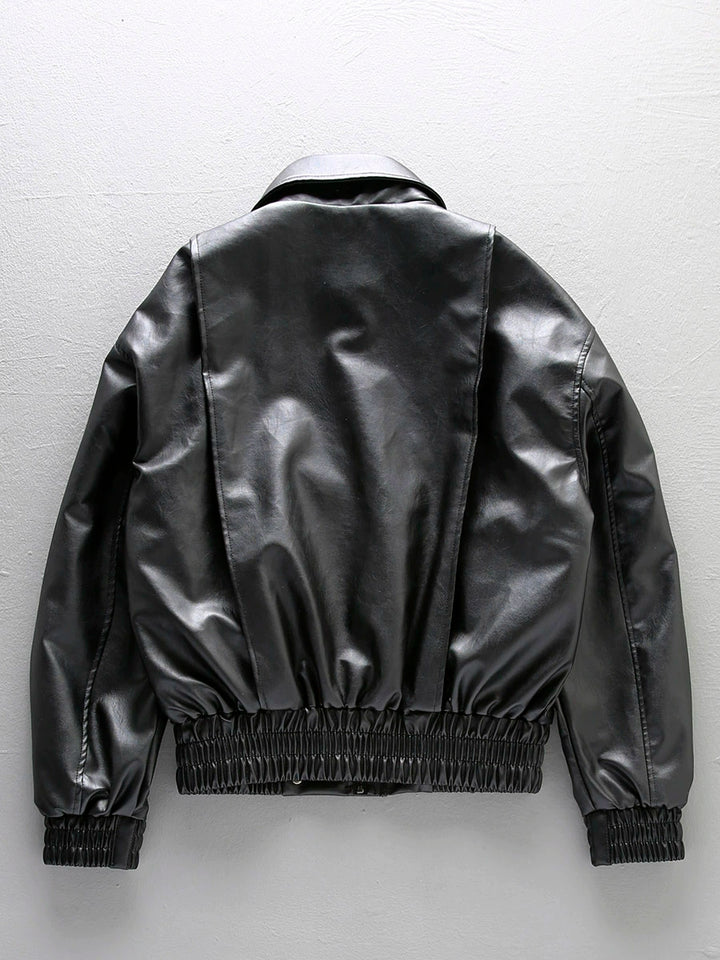 PU Leather Motorcycle Jacket