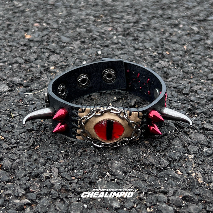 Spiked Devil Eye Rivet Bracelet