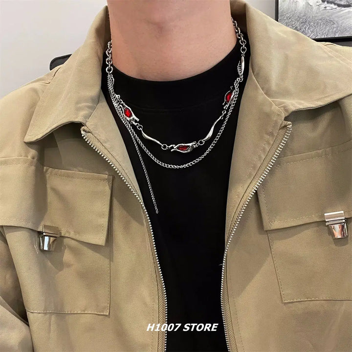 Double Layer Hip-hop Necklace