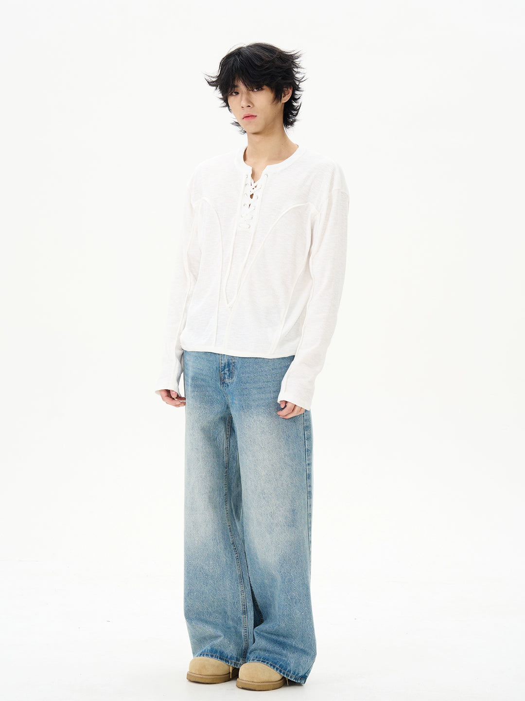 Retro Starry Sky Denim Pants