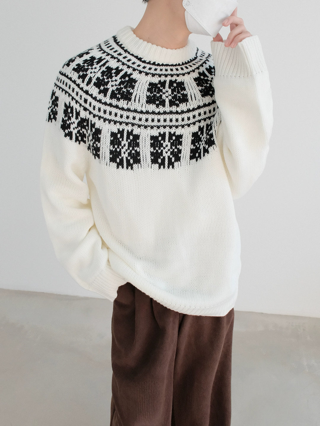 Fair Isle Knit Sweater