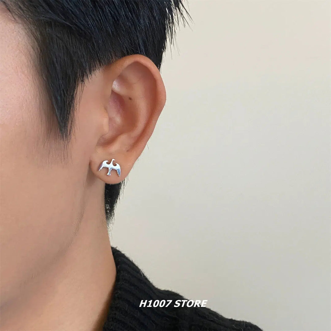 Bird Design Stud Earrings