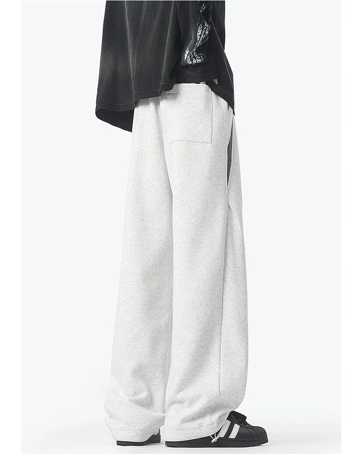 Wide-Leg Sweatpants with Fleece Lining