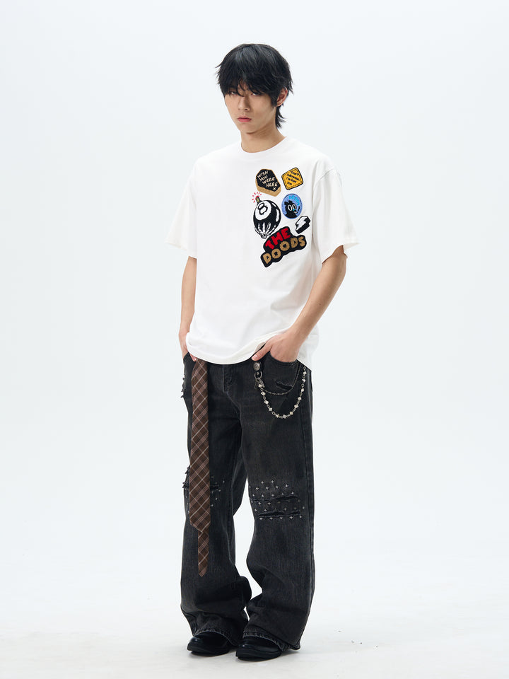 Loose Fit Embroidered T-Shirt